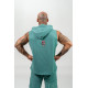 NEBBIA : КОФТА SLEEVELESS HOODIE SWEATSHIRT IRON BEAST 710 GREEN