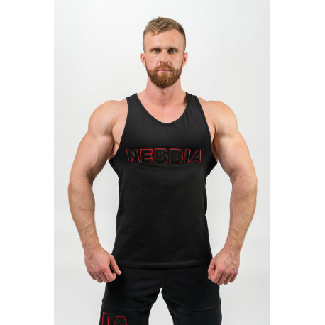 NEBBIA : МАЙКА GYM TANK TOP STRENGTH 714 BLACK