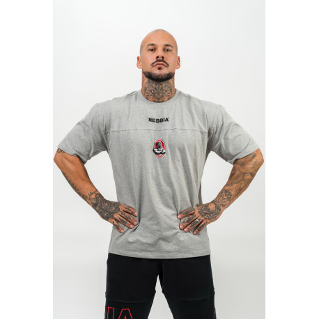 NEBBIA : ФУТБОЛКА LOOSE T-SHIRT LEGENDARY 712 LIGHT GREY