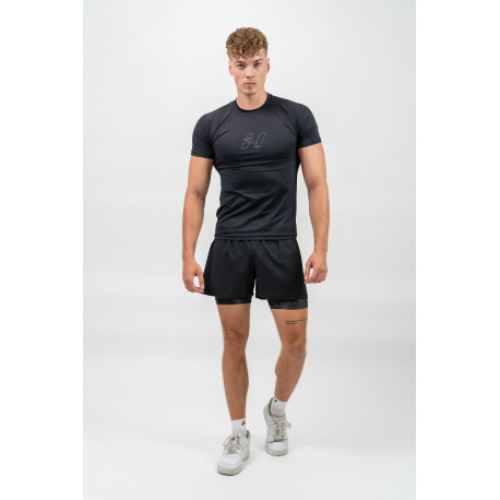 NEBBIA : ФУТБОЛКА WORKOUT COMPRESSION T-SHIRT ENDURANCE 346 BLACK