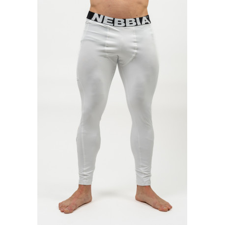 NEBBIA : ЛЕГГИНСЫ GYM LEGGINGS WITH POCKET DISCIPLINE 708 WHITE 