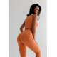 NEBBIA : ЛЕГГИНСЫ HIGH WAISTED SCRUNCH BUTT LEGGINGS ELEVATED 462 "ORANGE "