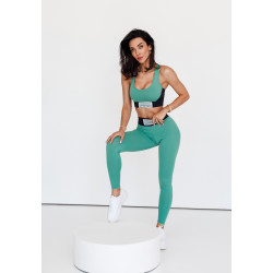 NEBBIA : ЛЕГІНСИ HIGH WAISTED DESIGNER LEGGINGS SIGNATURE 463 \"GREEN\"