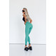 NEBBIA : ЛЕГГИНСЫ HIGH WAISTED SCRUNCH BUTT LEGGINGS ELEVATED 462 "GREEN "