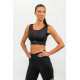 NEBBIA : ТОП MEDIUM-SUPPORT MESH SPORTS BRA PERFORMANCE 477 "BLACK"