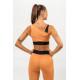 NEBBIA : ТОП LIGHT-SUPPORT ASSYMETRICAL SPORTS BRA ELITE 469 \"ORANGE\"