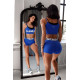 NEBBIA : ШОРТИ HIGH WAISTED LEGGING SHORTS GLUTE PUMP 240 "BLUE"