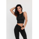 NEBBIA : МАЙКА CROPPED TANK TOP CONFIDENCE 476 "BLACK"