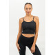 NEBBIA : МАЙКА HIGH-SUPPORT CROP TANK TIMELESS 474 \"BLACK\"