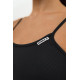 NEBBIA : МАЙКА HIGH-SUPPORT CROP TANK TIMELESS 474 \"BLACK\"