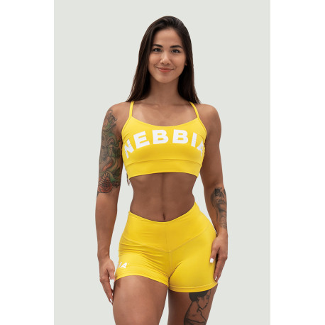 NEBBIA : ТОП CLASSIC HERO CUT-OUT SPORTS BRA 579 "YELLOW"