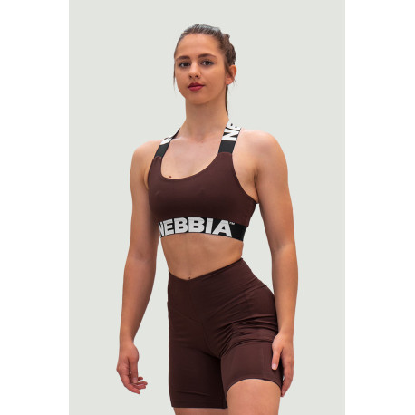 NEBBIA : ШОРТИ FIT & SMART BIKER SHORTS 575 "DARK BROWN"