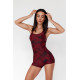 NEBBIA : КОМБІНЕЗОН SHORT WORKOUT JUMPSUIT TREND-SETTER 484 "RED"