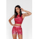 NEBBIA : ШОРТИ HIGH WAISTED LEGGINGS SHORTS 5'' HAMMIES 615 "RED"