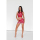 NEBBIA : ШОРТИ HIGH WAISTED LEGGINGS SHORTS 5'' HAMMIES 615 "RED"