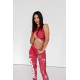 NEBBIA : МАЙКА CROP TANK TOP ROUGH GIRL 617 "RED"