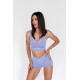 NEBBIA : ШОРТИ HIGH WAISTED LEGGINGS SHORTS AGILE 475 \"LIGHT PURPLE\"