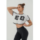 NEBBIA :ТОП OVERSIZED CROP TOP GAME ON 610 "WHITE"