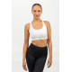 NEBBIA : ТОП MEDIUM-SUPPORT RACERBACK SPORTS BRA AGILE 471 "WHITE"