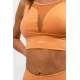 NEBBIA : ТОП MEDIUM-SUPPORT MESH SPORTS BRA PERFORMANCE 477 "ORANGE"