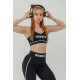 NEBBIA : ТОП MEDIUM SUPPORT SPORTS BRA MY RULES 608 "BLACK"