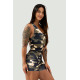 NEBBIA : КОМБІНЕЗОН ONE-PIECE WORKOUT BODYSUIT 5″ GYM RAT 512 "CAMO GREEN"