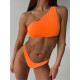 NEBBIA : ТОП ONE SHOULDER BANDEAU BIKINI TOP 449 "ORANGE NEON"