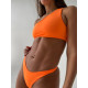 NEBBIA : ТОП ONE SHOULDER BANDEAU BIKINI TOP 449 "ORANGE NEON"