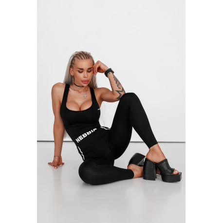 NEBBIA : МАЙКА SPORTY SLIM-FIT CROP TANK TOP 422 "BLACK"