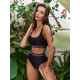 Bona Fashion: High Waist Swimsuit "Black"