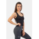 NEBBIA : МАЙКА SPORTY SLIM-FIT CROP TANK TOP 422 "BLACK"