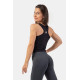 NEBBIA : МАЙКА SPORTY SLIM-FIT CROP TANK TOP 422 "BLACK"