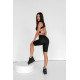 NEBBIA : МАЙКА CROPPED TANK TOP GYM THERAPY 618 "BLACK"