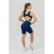 NEBBIA : МАЙКА CROPPED TANK TOP GYM THERAPY 618 "DARK BLUE"