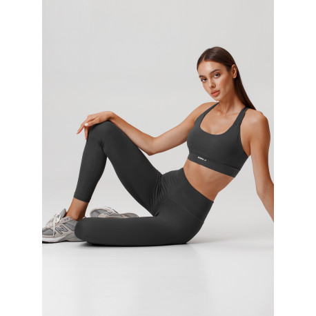 NEBBIA : ТОП ACTIVE SPORTS BRA WITH MEDIUM IMPACT 413 "DARK GREY"