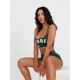 NEBBIA : ШОРТИ CLASSIC HERO HIGH WAIST SHORTS 582 "DARK GREEN"