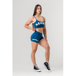 NEBBIA : ТОП CLASSIC HERO CUT-OUT SPORTS BRA 579 "DARK BLUE"