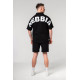 NEBBIA : ФУТБОЛКА OVERSIZED SHIRT 90s THROWBACK 350 BLACK