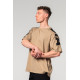 NEBBIA : ФУТБОЛКА OVERSIZED T-SHIRT LIFTING CLUB 353 LIGHT BROWN