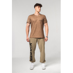 NEBBIA : ШТАНИ GYM SWEATPANTS BAGGY STYLE GYM BRO 365 GREEN