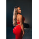 NEBBIA : ЛЕГІНСИ High Waisted Push-Up Leggings TOTALLY SEAMLESS 303 "Red"