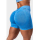 NEBBIA : ШОРТИ High Waisted Push-Up Shorts TOTALLY SEAMLESS 304 "Blue"