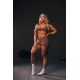 NEBBIA : ШОРТИ High Waisted Push-Up Shorts TOTALLY SEAMLESS 304 "Brown"