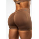 NEBBIA : ШОРТЫ High Waisted Push-Up Shorts TOTALLY SEAMLESS 304 "Brown"