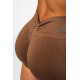 NEBBIA : ШОРТИ High Waisted Push-Up Shorts TOTALLY SEAMLESS 304 "Brown"