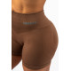 NEBBIA : ШОРТИ High Waisted Push-Up Shorts TOTALLY SEAMLESS 304 "Brown"