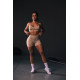 NEBBIA : ШОРТИ High Waisted Push-Up Shorts TOTALLY SEAMLESS 304 "Cream"