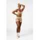 NEBBIA : ШОРТИ High Waisted Push-Up Shorts TOTALLY SEAMLESS 304 "Cream"