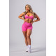 NEBBIA : ШОРТИ High Waisted Push-Up Shorts TOTALLY SEAMLESS 304 "Pink"