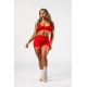 NEBBIA : ШОРТИ High Waisted Push-Up Shorts TOTALLY SEAMLESS 304 "Red"